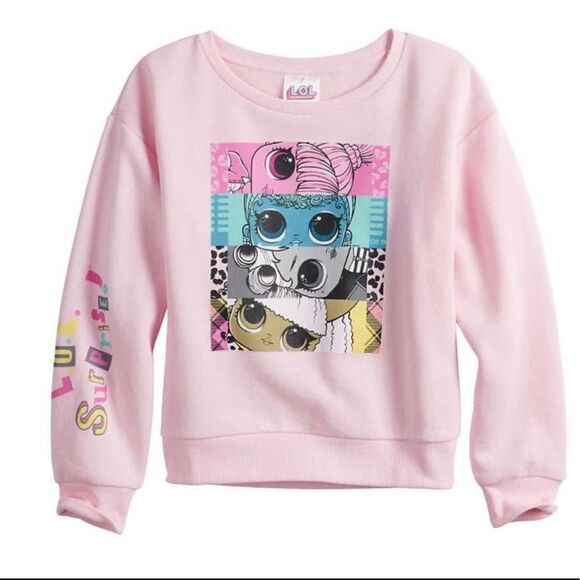LOL SURPRISE GIRLS MEDIUM SURPRISE SWEATSHIRT - Picture 2 of 5